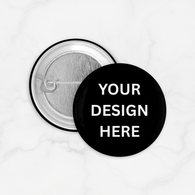  Custom Pin Bros Buttons Round Size 58mm Metal Back Cover